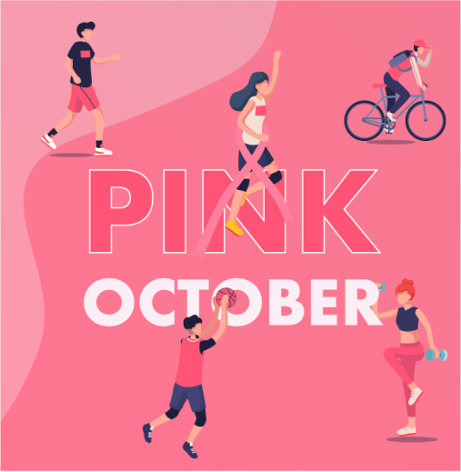 Collective and supportive challenge - Pink October