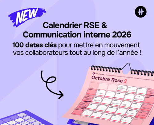 Calendrier page Octobre Rose