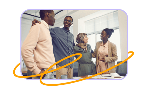 Employees proud of their company, illustration for the employer branding guide