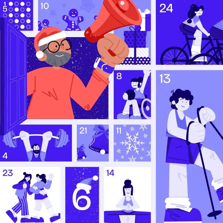 Calendrier de l'Avent United Heroes : 24 cases illustrées