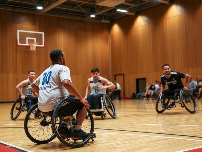 Athlètes handisport en compétition