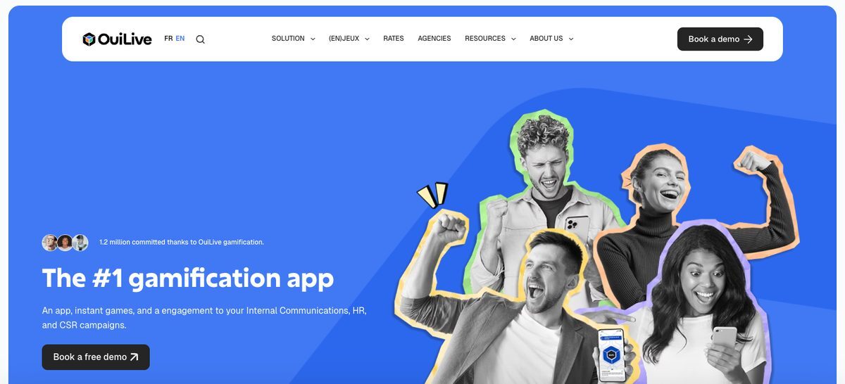 Aperçu du site de OuiLive