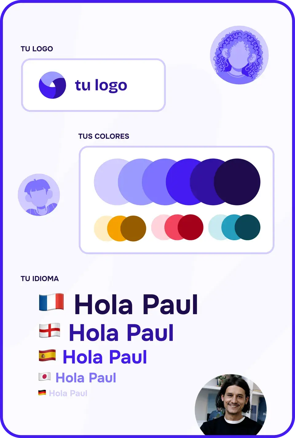 Vista previa de la pantalla de Inicio de la app United Heroes